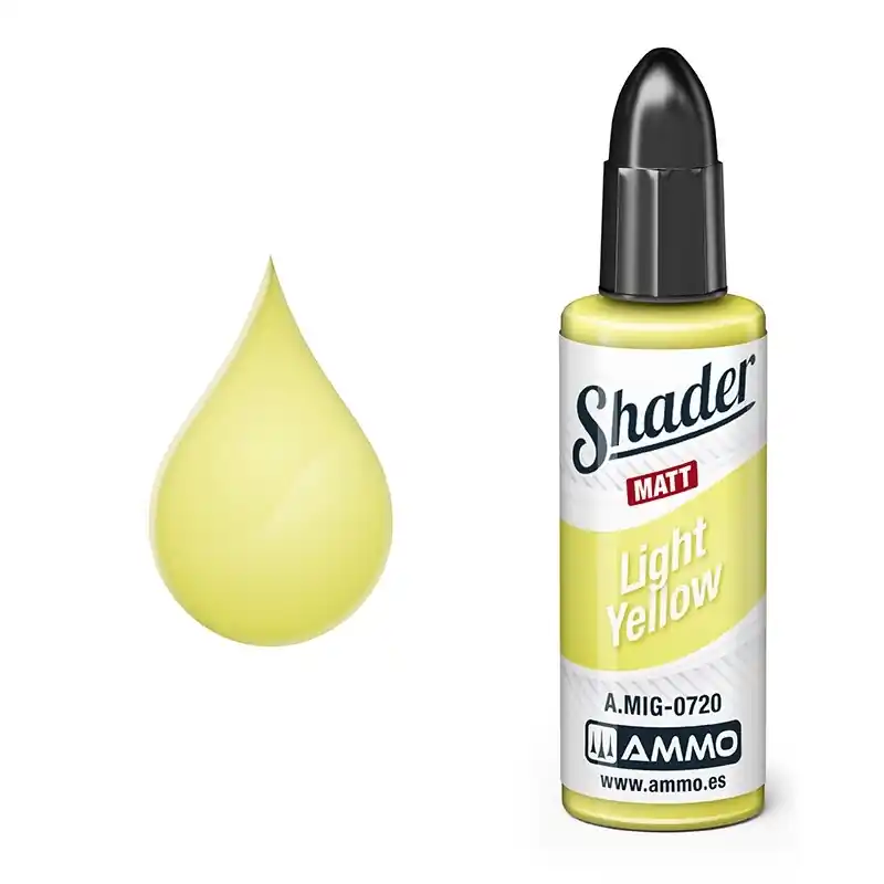 AMMO MIG 0720 Shader - Licht Geel - Matt - Acryl - 10ml Verf flesje Goedkoop