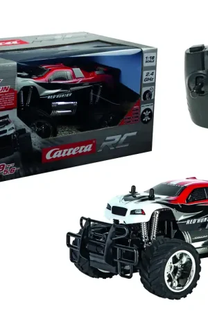 1 18 Carrera RC Auto - Red Hunter X - Rood/Wit - 2,4GHz RC Model Kant en Klaar Hete Deal