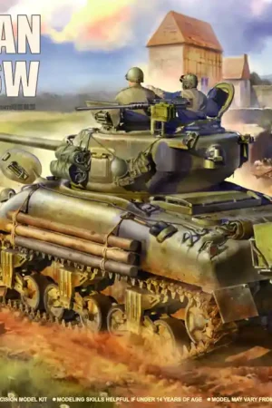 1 35 Border Model BT046 Sherman M4A1 76W - Tank Plastic Modelbouwpakket Voordeelprijs