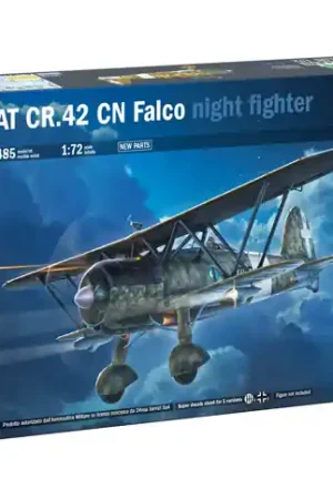 Voordeelprijs 1 72 Italeri 1485 FIAT CR.42 CN "Falco" Night Fighter - Propeller Vliegtuig Plastic Modelbouwpakket