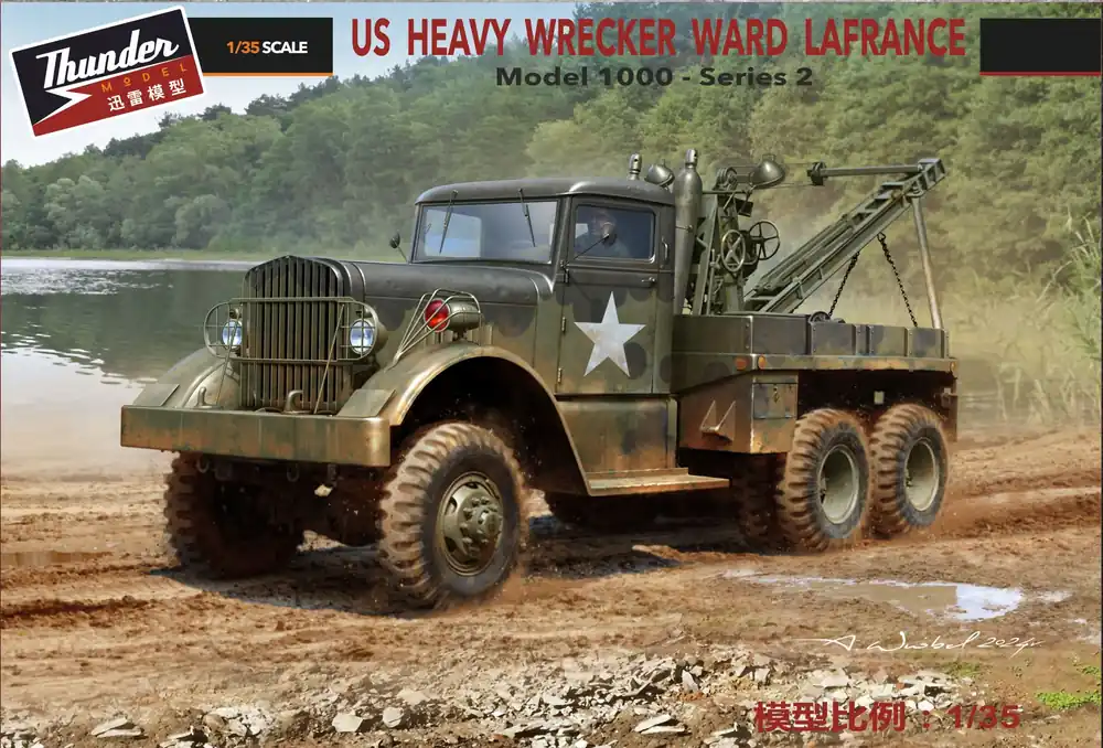 Rechtstreeks Van De Fabrikant 1 35 Thunder Model 35010 M1 Ward LaFrance - Zwaar Militair Bergingsvoertuig Vrachtwagen Plastic Modelbouwpakket