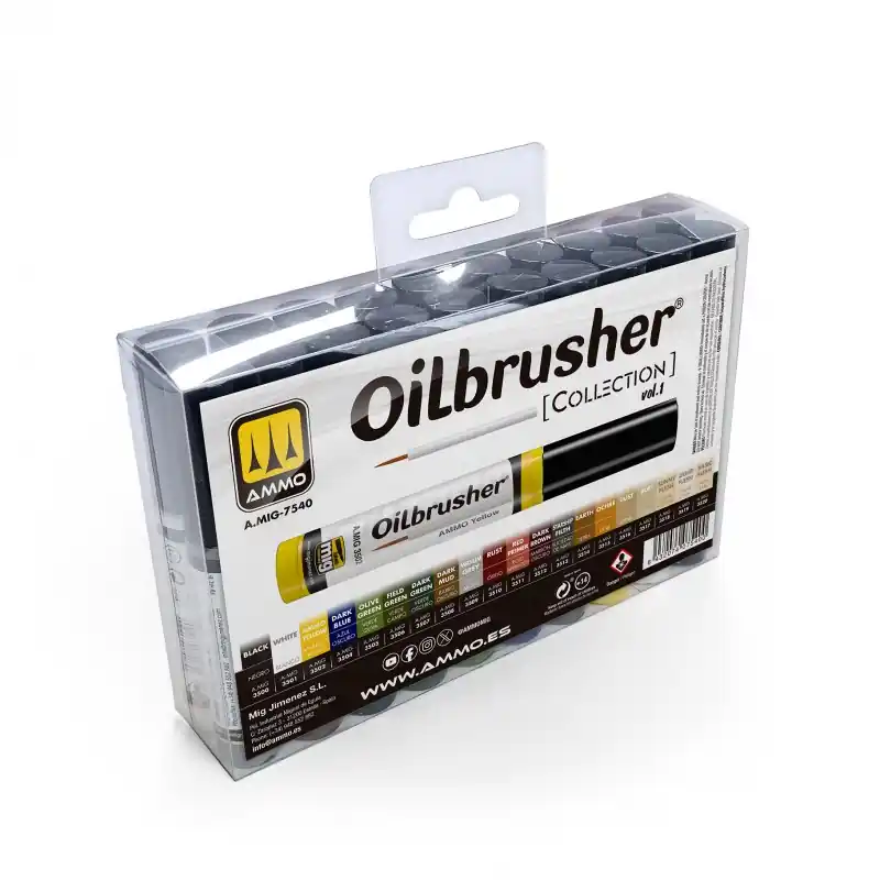 Op = Op AMMO MIG 7540 AMMO Collections - Oilbrushers - Deel 1 - 20 stuks á 10ml Oilbrusher(s)