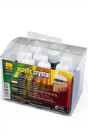 AMMO MIG 7553 AMMO Collections - Kristalkleuren - 8 stuks á 17ml Verf set Direct Verzonden