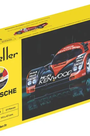 Direct Verzonden 1 43 Heller 56109 Porsche 962 - Sport Auto - Starter Kit Plastic Modelbouwpakket