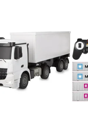 1 26 Jamara 408300 RC Vrachtwagen - Mercedes-Benz Arocs met Oplegger - Container Truck - 2,4GHZ RC Model Kant en Klaar Korting