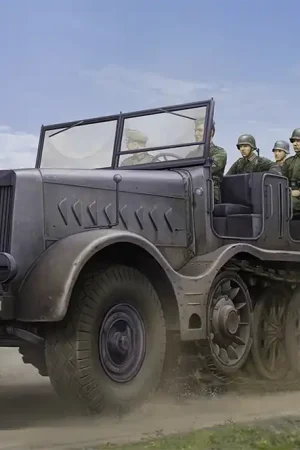 1 35 Trumpeter 09575 Zware Artillerietrekker 18t Sd.Kfz. 9 Famo – Artillerieversie - Militair Voertuig Plastic Modelbouwpakket Uitverkoop
