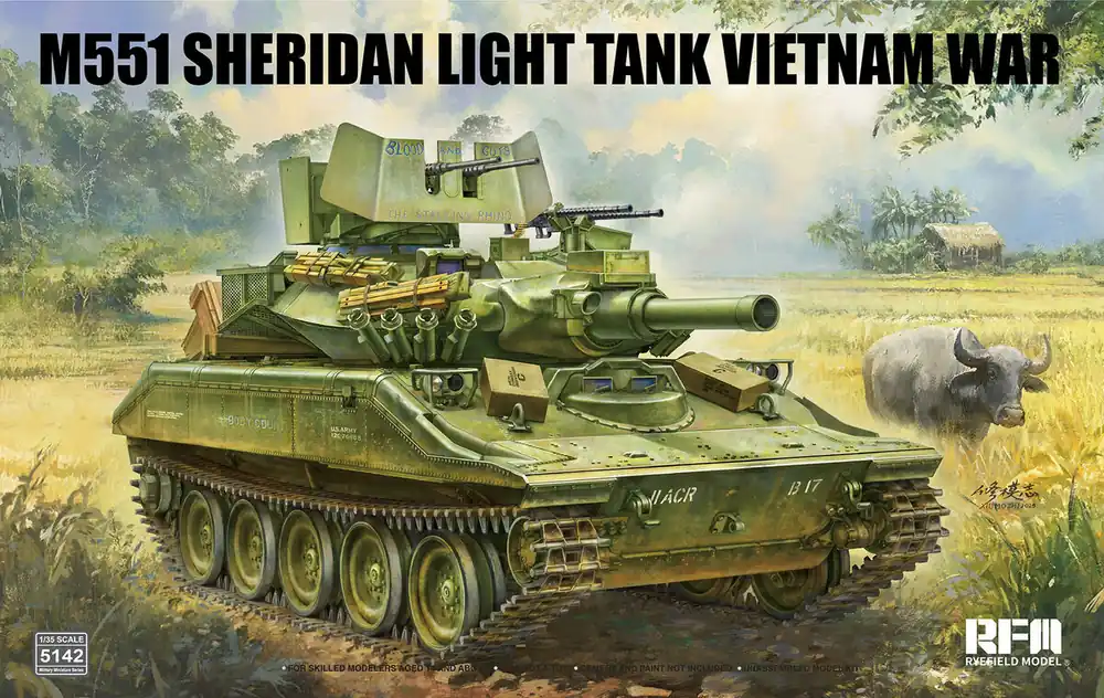 1 35 Rye Field Model 5142 M551 Lichte Sheridan Tank - Vietnamoorlog - Amerikaanse Tank Plastic Modelbouwpakket Shop Nu