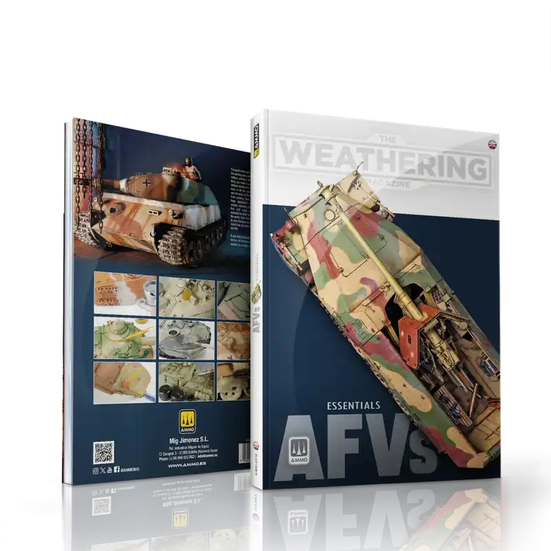 Aanbieding AMMO MIG 6318 TWM AFVs Essentials – Modelbouw Handleiding voor Gepantserde Gevechtsvoertuigen - Engelstalig Boek