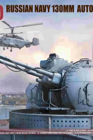 1 35 Takom 2129 Russische Marine 130mm Automatisch Scheepskanon AK-130 - Artillerie Plastic Modelbouwpakket Koopje