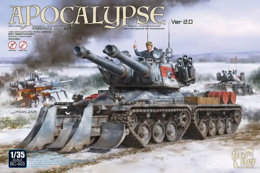 1 35 Border Model BC003 Apocalypse Ver 2.0 - Red Alert 2 - Science Fiction - Tank Plastic Modelbouwpakket Snelle Levering