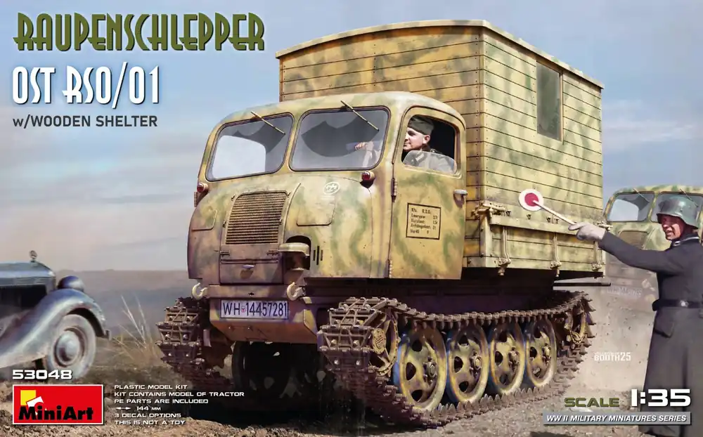 Veilige Betaling 1 35 MiniArt 53048 Raupenschlepper Ost RSO/01 met Houten Cabine – WWII Duits Rupsvoertuig Plastic Modelbouwpakket