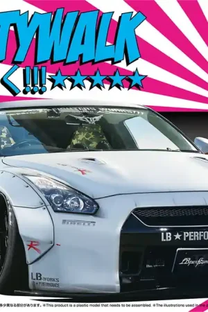 Alleen Vandaag 1 24 Aoshima 054031 Nissan GT-R R35 LB Works Versie 2 - Sportauto Plastic Modelbouwpakket