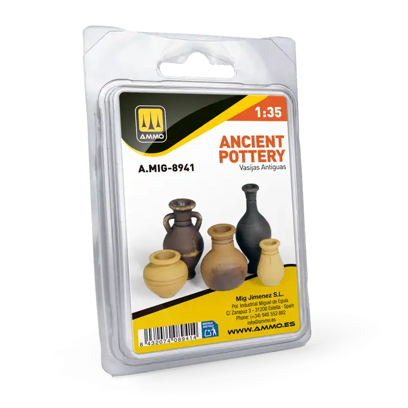 1 35 AMMO MIG 8941 Oud Aardewerk - 3D-geprint - 5 Stuks Resin onderdeel Beste Prijs