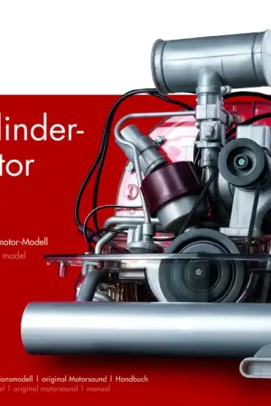 1 4 Franzis 67308 Volkswagen VW 4 Cylinder Boxermotor - 2 Bouwopties - Kever of Bulli - met Geluid Plastic Modelbouwpakket Dagaanbieding