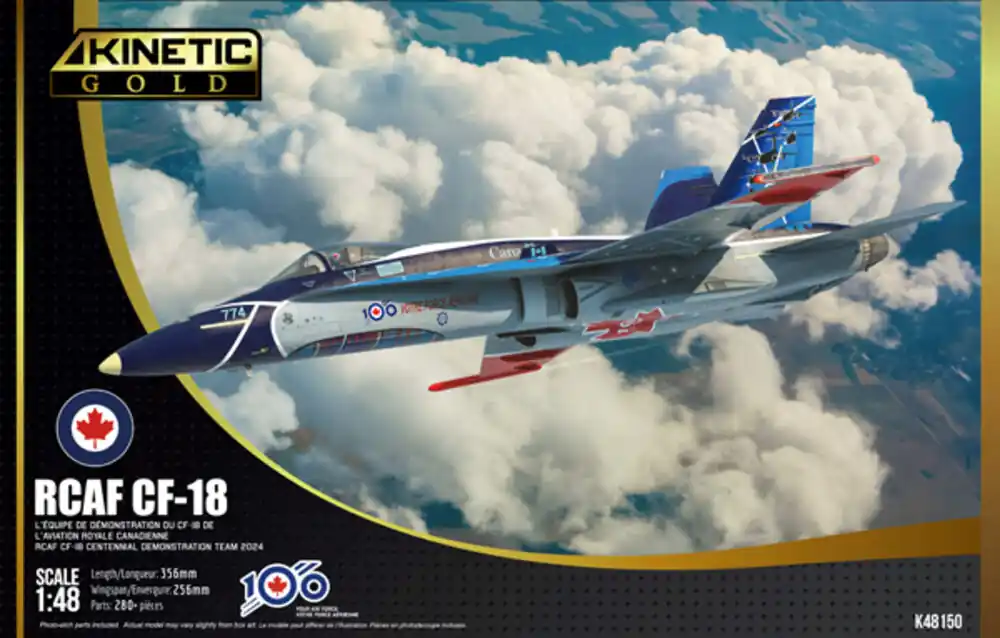 1 48 Kinetic 48150 McDonnell Douglas CF-188A Hornet - Centennial Demostratie Team 2024 - Canadese Straaljager Plastic Modelbouwpakket Veilige Betaling