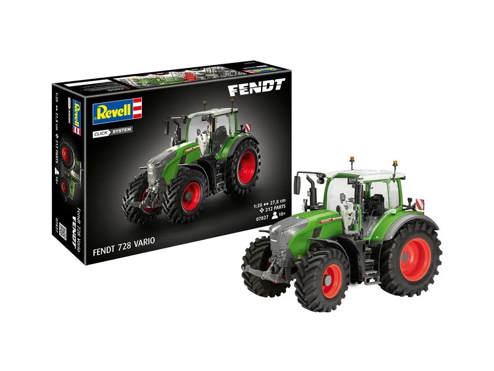 1 20 Revell 07827 Easy Click System - Fendt 728 Vario - Tractor - Landbouwvoertuig Plastic Modelbouwpakket Favoriet