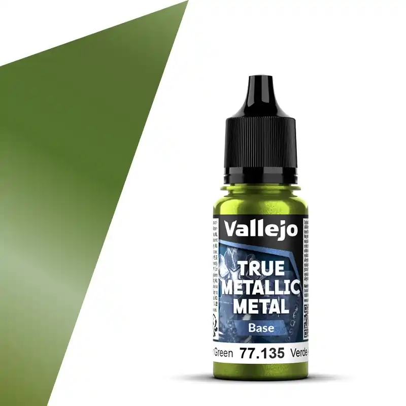 Vallejo 77135 True Metallic Metal - Base - Amber Groen - Acryl - 18ml Verf flesje Hete Deal