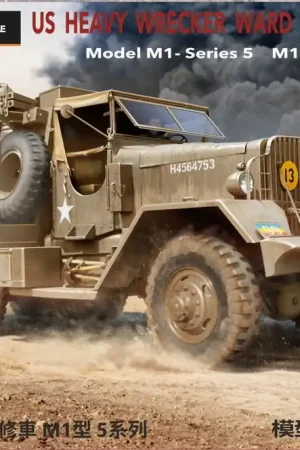 1 35 Thunder Model 35014 US Heavy Wrecker Ward LaFrance Model M1 - Series 5 M1A1 - Standaard Editie - Amerikaanse Truck Plastic Modelbouwpakket Bestseller