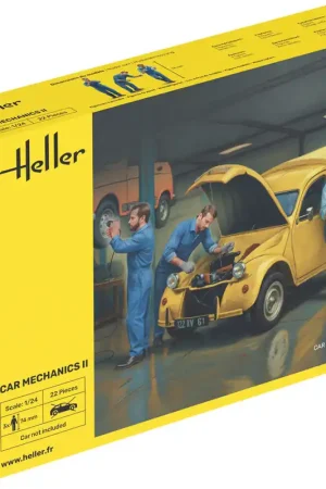 1 24 Heller 82756 Automonteurs II - voor Diorama - 3 Figuren Plastic Modelbouwpakket Hoge Kwaliteit