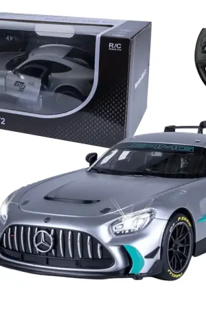 Superprijs 1 14 Jamara 402241 RC Auto - Mercedes-AMG GT2 met Handmatig Te Openen Deuren - Zilver - 2,4GHz RC Model Kant en Klaar