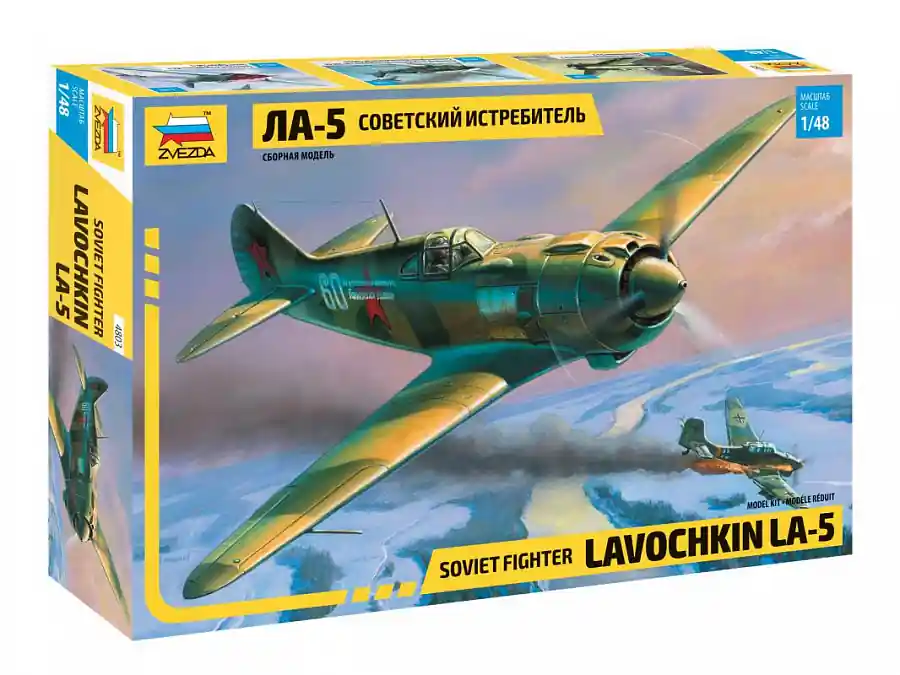1 48 Zvezda 4803 Lavochkin La-5 WWII - Sovjet Jachtvliegtuig - Propellervliegtuig Plastic Modelbouwpakket Seizoensaanbieding