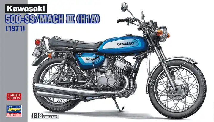 1 12 Hasegawa 21735 Kawasaki 500-SS Mach III Motor Plastic Modelbouwpakket Gereduceerde Prijs