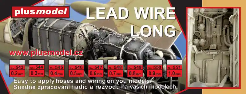 Gereduceerde Prijs Plus Model 547 Lead Wire 0,6 mm dia - 240mm long Kabel(s)