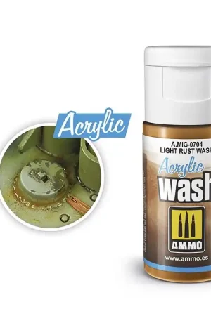 AMMO MIG 0704 Acrylic Wash Light Rust - 15ml Effecten potje Beste Prijs