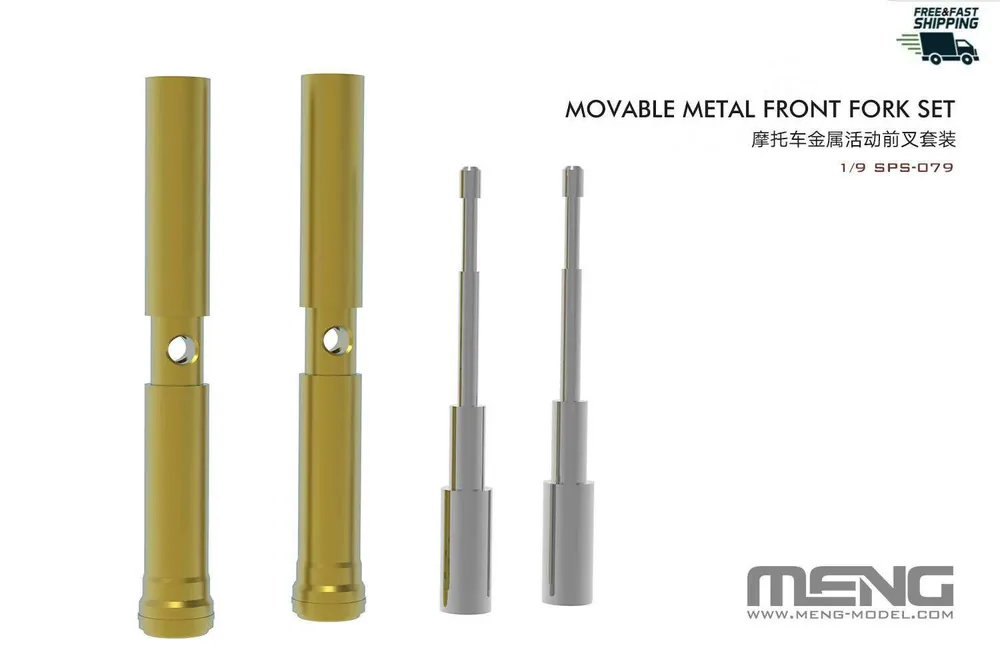 1 9 MENG SPS079 BMW R nineT Movable Metal Front Fork Set Accessoires set Bestseller