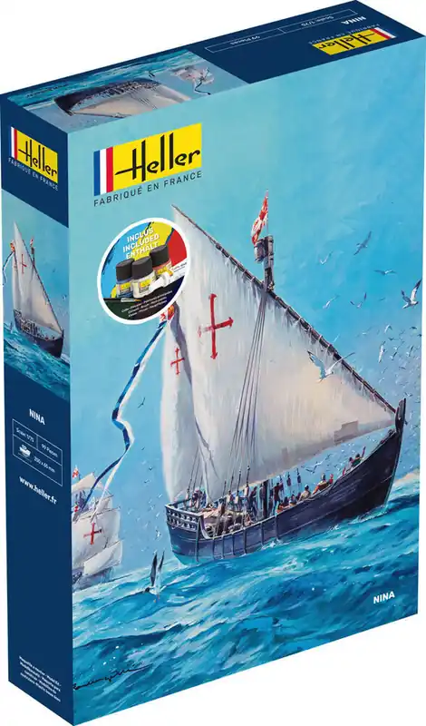 1 75 Heller 56815 NINA Ship - Starter Kit Plastic Modelbouwpakket Exclusieve Aanbieding