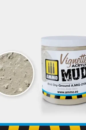 Gecertificeerd AMMO MIG 2150 Arid Dry Ground - Vignettes Acrylic - 100ml Effecten potje