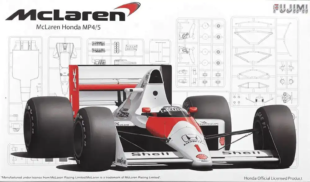 1 20 Fujimi 09193 McLaren Honda MP4/5 1989 Racing Car Plastic Modelbouwpakket Merkproduct