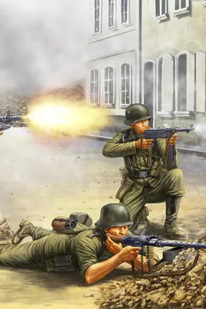 1 35 HobbyBoss 84416 German Infantry - The Barrage Wall Plastic Modelbouwpakket Superprijs