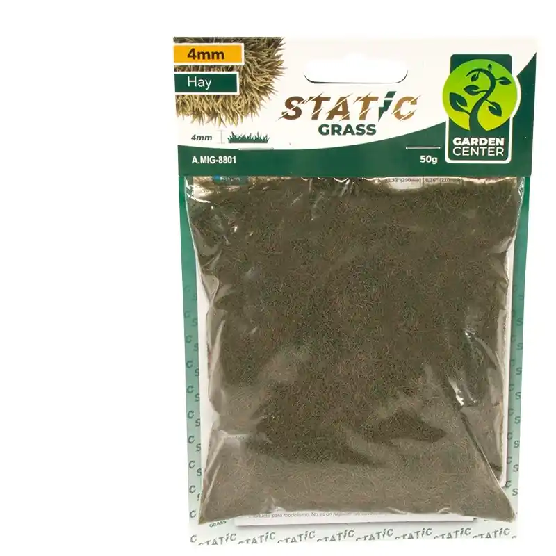AMMO MIG 8802 Static Grass - Hay - 6mm - 50gr. Kunstgroen Finale Uitverkoop