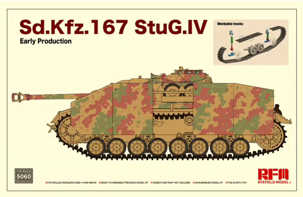 1 35 Rye Field Model 5060 Sd.Kfz. 167 StuG IV Early Production Plastic Modelbouwpakket Flitsaanbieding