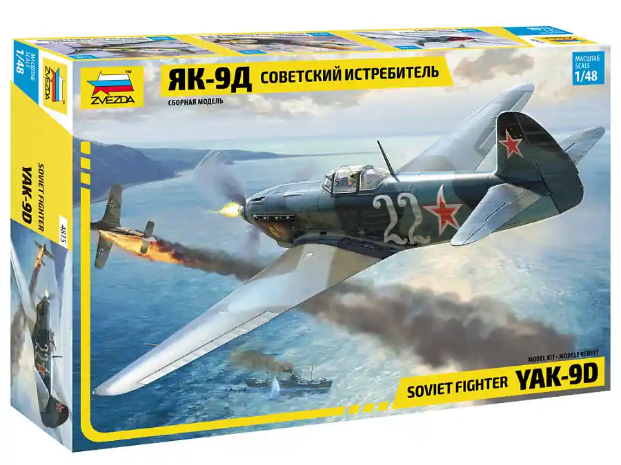 Weekendaanbieding 1 48 Zvezda 4815 YAK-9 Soviet Fighter Plastic Modelbouwpakket