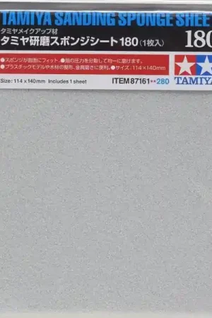Voordeelprijs Tamiya 87161 Sanding Sponge Sheet 180 Schuur-papier, blok of stick