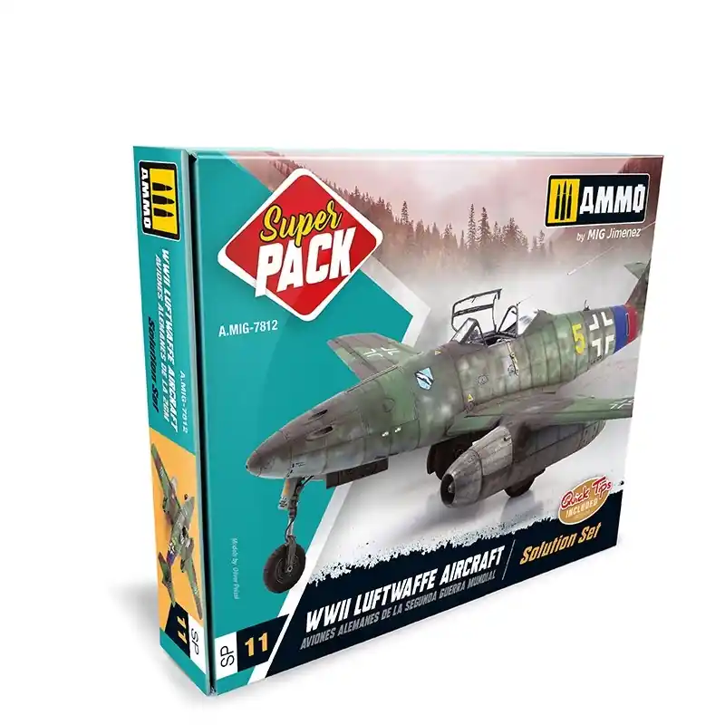 AMMO MIG 7812 Super Pack Luftwaffe WWII - Solution Set Effecten set Seizoensaanbieding