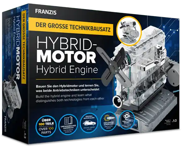 1 3 Franzis 67157-8 Hybrid Engine Kit Plastic Modelbouwpakket Uitverkoop