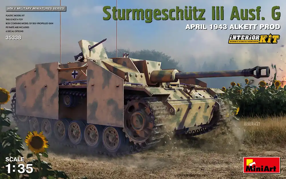 1 35 MiniArt 35338 STUG III Ausf.G April 1943 Alkett Prod. Plastic Modelbouwpakket Dagaanbieding