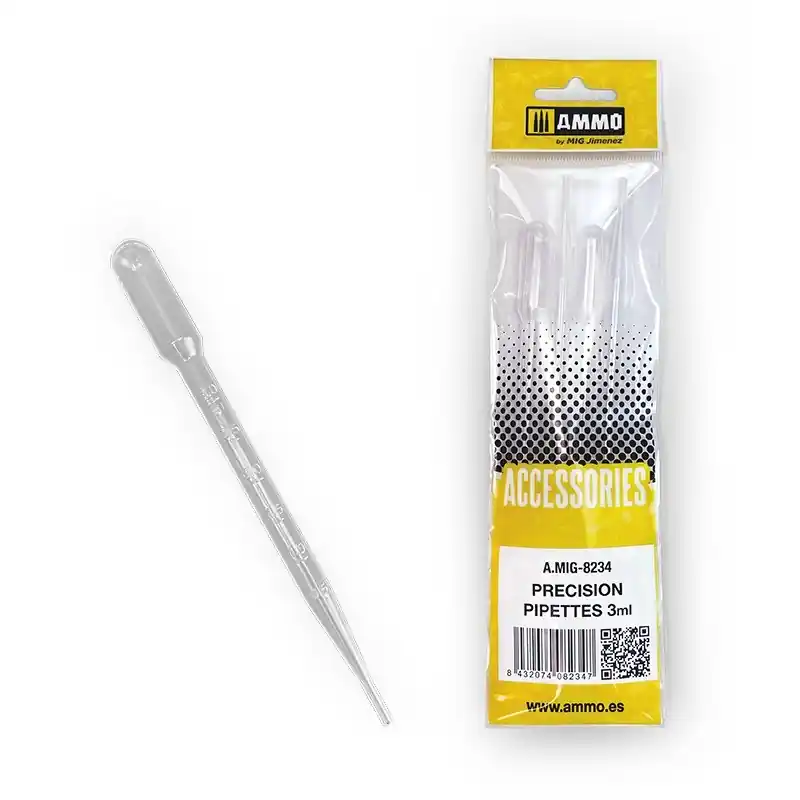 AMMO MIG 8234 Large Pipettes 3ml - 4pc Accessoires set Koop Online