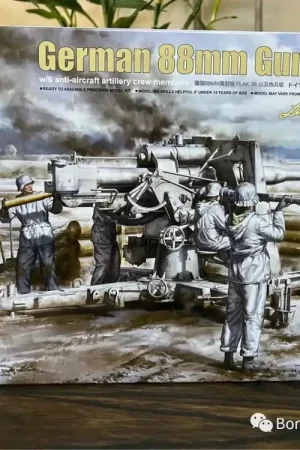 1 35 Border Model BT013 German 88mm Gun Flak36 w/6 anti-aircraft artillery crew members Plastic Modelbouwpakket Hete Deal