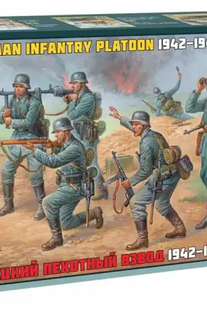 Hete Deal 1 72 Zvezda 8078 German Infantry Platoon 1942-1944 Plastic Modelbouwpakket