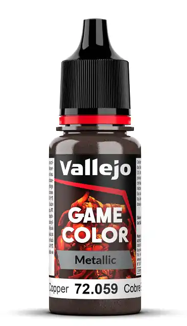 Uitverkoop Vallejo 72059 Game Color - Hammered Copper - Acryl - 18ml Verf flesje