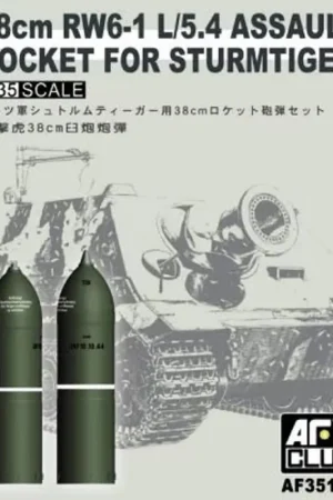 1 35 AFV Club 35139 38cm RW6-1 L/5.4 Assault Rocket for Sturmtiger Plastic Modelbouwpakket Voordeelprijs