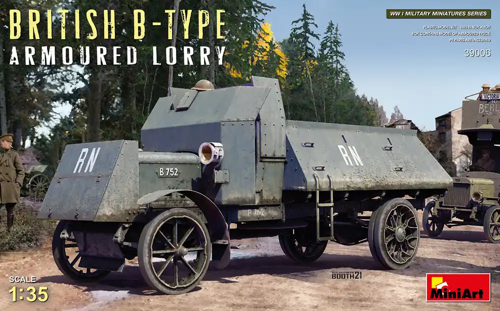 Betaalbaar 1 35 MiniArt 39006 British B-Type Armoured Lorry Plastic Modelbouwpakket