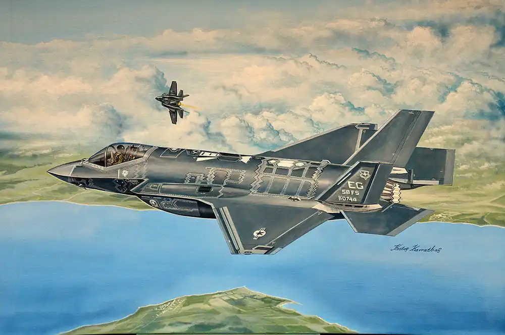 1 32 Trumpeter 03231 F-35A Lightning II Plane Plastic Modelbouwpakket Koopje