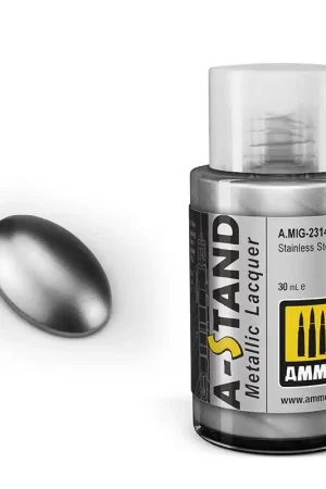 Veilige Betaling AMMO MIG 2314 A-Stand Stainless Steel - Metallic - 30ml Verf flesje