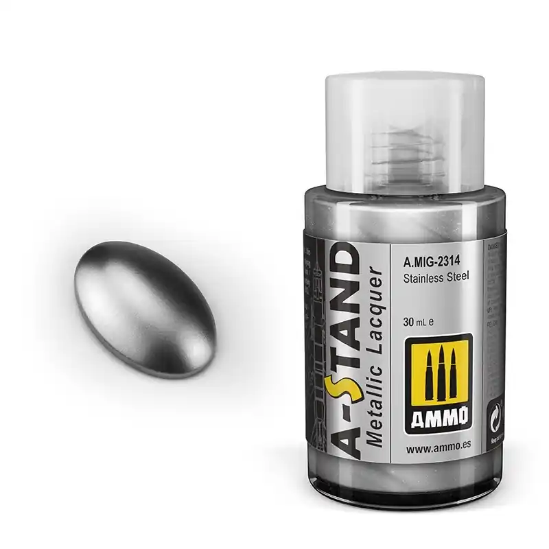 Veilige Betaling AMMO MIG 2314 A-Stand Stainless Steel - Metallic - 30ml Verf flesje
