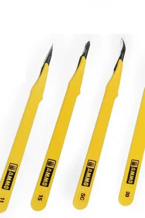 Alleen Vandaag AMMO MIG 8696 Standard Blade Set - 4 pcs - Hobbymes Gereedschap